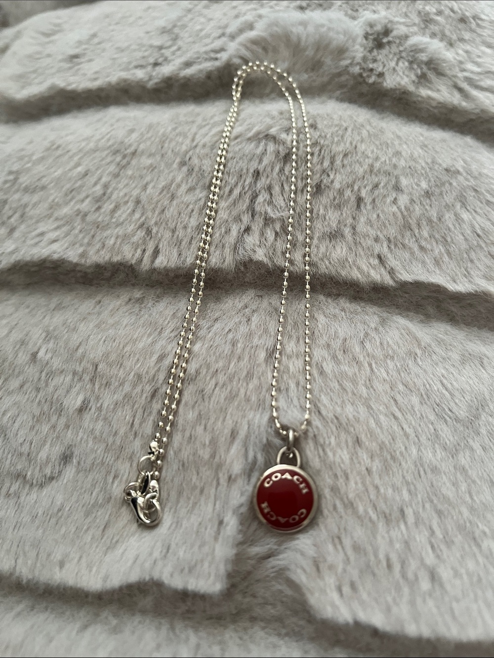 Coach charm with 925 Sterling Necklace - Picture 3 of 6